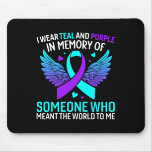Ich trage Aquamarin und Lila für jemanden, der das Mousepad