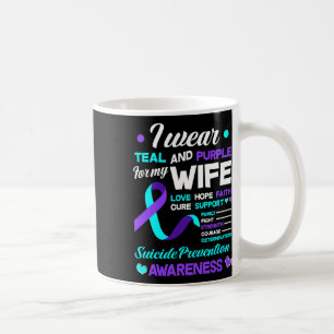 Ich trage Aquamarin und Lila für meine Ehefrau Sui Kaffeetasse