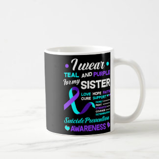 Ich trage Aquamarin und Lila für meine Schwester S Kaffeetasse