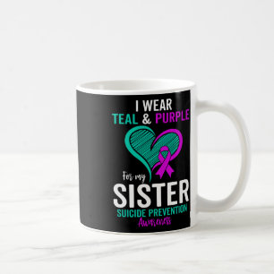 Ich trage Aquamarin und Lila für meine Schwester S Kaffeetasse