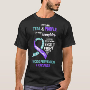 Ich trage Aquamarin und Lila für meine Tochter Sui T-Shirt