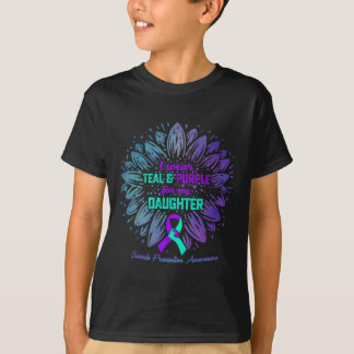 Ich trage Aquamarin und Lila für meine Tochter vor T-Shirt