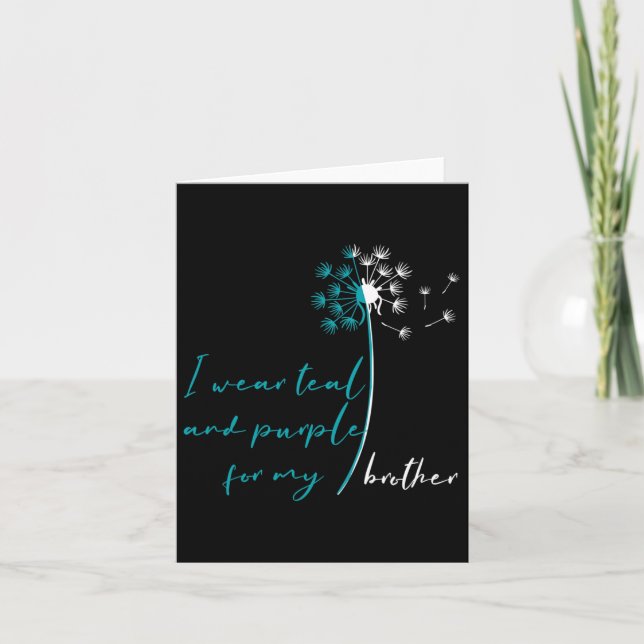 Ich trage Aquamarin und Lila für meinen Bruder Sui Karte (Vorderseite)