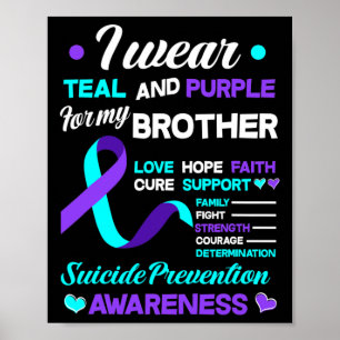 Ich trage Aquamarin und Lila für meinen Bruder Sui Poster
