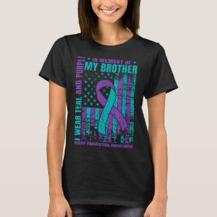 Ich trage Aquamarin und Lila für meinen Bruder Sui T-Shirt
