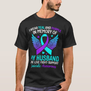 Ich trage Aquamarin und Lila für meinen hussischen T-Shirt