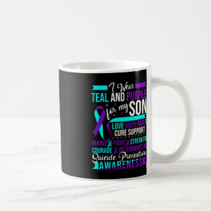 Ich trage Aquamarin und Lila für meinen Sohn Suizi Kaffeetasse