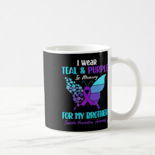 Ich trage Aquamarin und Lila im Gedenken an die Br Kaffeetasse