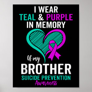 Ich trage Aquamarin und Lila im Gedenken an meine Poster