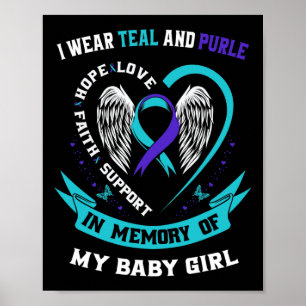 Ich trage Aquamarin und Lila von der Selbstmordbew Poster
