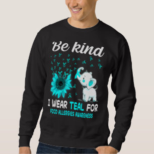 Ich trage Aquamarine Lebensmittelallergien Sweatshirt
