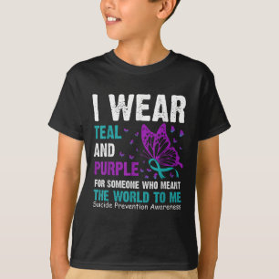 Ich trage Aquamarinen & Lila für jemanden, der T-Shirt