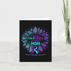 Ich trage Aquamarinen & Lila für meine Mama Su Karte