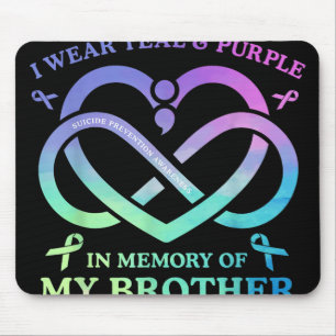 Ich trage Aquamarinen & Lila Gedächtnis meines Mousepad