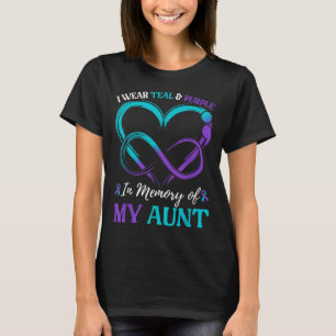 Ich trage Aquamarinen & Lila im Gedächtnis mei T-Shirt