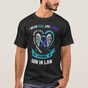 Ich trage Aquamarinen und Lila Sohn im Gesetz Selb T-Shirt