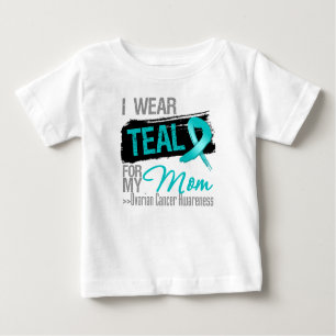 Ich trage aquamarines Band für meinen Baby T-shirt