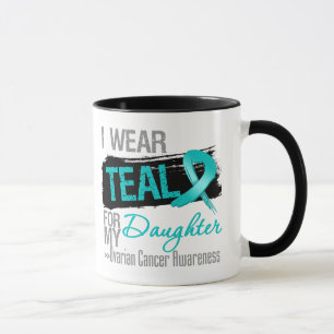 Ich trage aquamarines Band für meinen Tasse
