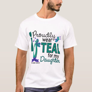 Ich trage aquamarines für meinen Eierstockkrebs T-Shirt