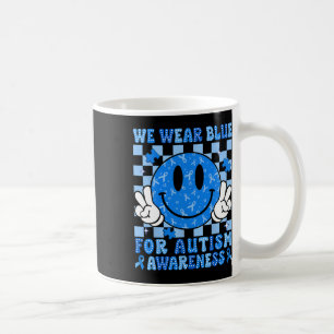 Ich trage Blau für Autismus Aufklärung Monat Männe Kaffeetasse