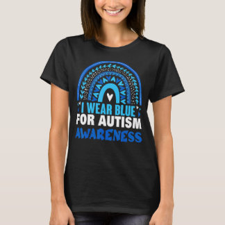 Ich trage Blau für Autismus-Bewusstsein 2 T-Shirt