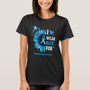 Ich trage Blau für Chorea Huntington's Awareness S T-Shirt
