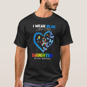 Ich trage Blau für das Autismuskampagnen-Herz mein T-Shirt