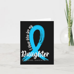 Ich trage Blau für das Diabetes-Bewusstsein meiner Karte