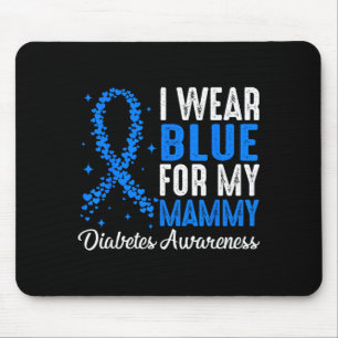 Ich trage Blau für das Diabetes-Bewusstsein meiner Mousepad