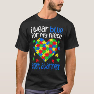 Ich trage Blau für den Tag des Autismusbewusstsein T-Shirt