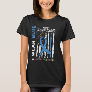 Ich trage Blau für die Patentocher Autismus-Bewuss T-Shirt