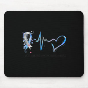 Ich trage Blau für jemanden, der gegen Diabetes is Mousepad