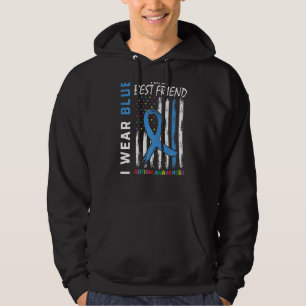 Ich trage Blau für mein bester Freund Autismus Awa Hoodie