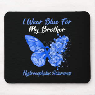 Ich trage Blau für mein Bruder-Hydrocephalus-Bewus Mousepad