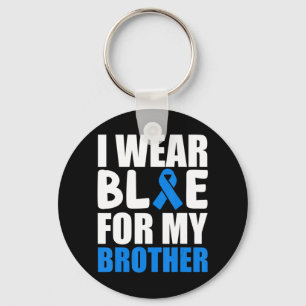 Ich trage Blau für mein Bruder Shirt Autismus Bewu Schlüsselanhänger