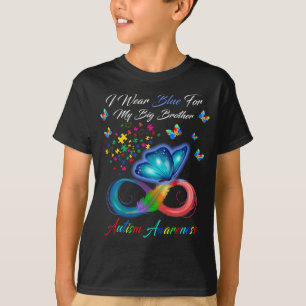 Ich trage Blau für mein großes Bruder-Autismus-Bew T-Shirt