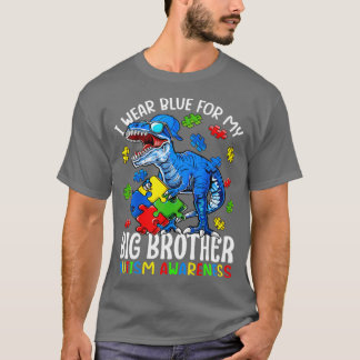 Ich trage Blau für mein großes Bruder-Autismus-Bew T-Shirt