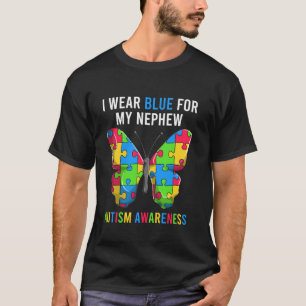 Ich trage Blau für mein Neffe-Shirt, Onkel Tante A T-Shirt