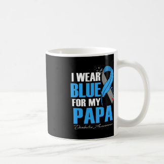 Ich trage Blau für mein Papa Diabetes Awareness Fe Kaffeetasse