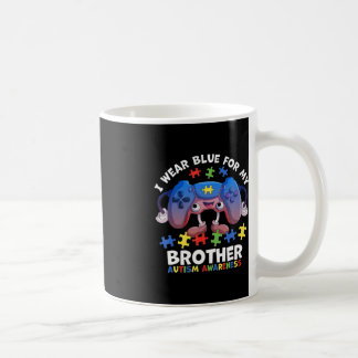 Ich trage Blau für meine Bruderautismus Awareness  Kaffeetasse