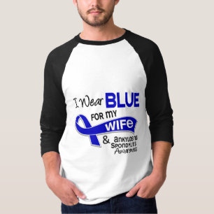 Ich trage Blau für meine Ehefrau 42 Ankylosing T-Shirt