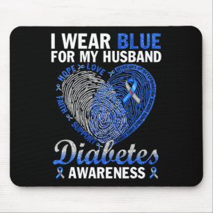 Ich trage Blau für meine Familie zur Sensibilisier Mousepad