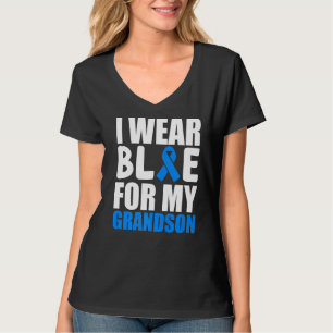 Ich trage Blau für meine Großmutter Autismus Bewus T-Shirt
