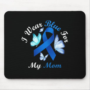 Ich trage Blau für meine Mama Butterfly Diabetes A Mousepad