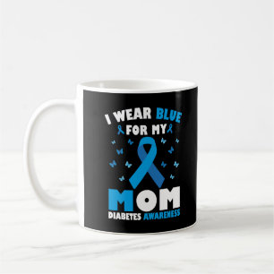 Ich trage Blau für meine Mama Diabetes-Bewusstsein Kaffeetasse