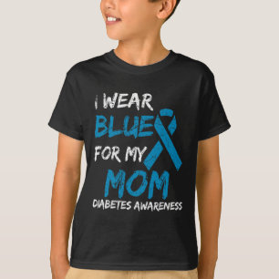 Ich trage Blau für meine Mama Diabetes-Sensibilisi T-Shirt