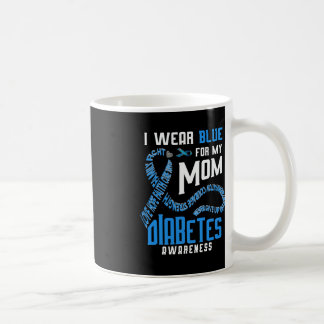 Ich trage blau für meine Mutter Diabetes-Bewusstse Kaffeetasse
