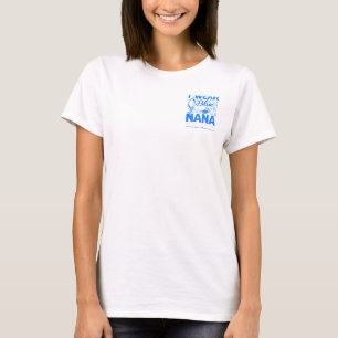 Ich trage Blau für meine Nana-Diabetes-Bewusstsein T-Shirt