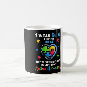 Ich trage Blau für meine Nichte Onkel Tante Kaffeetasse