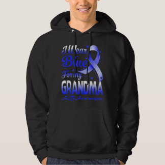 Ich trage Blau für meine Oma ALS Awareness Hoodie